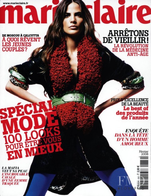  featured on the Marie Claire France cover from February 2008