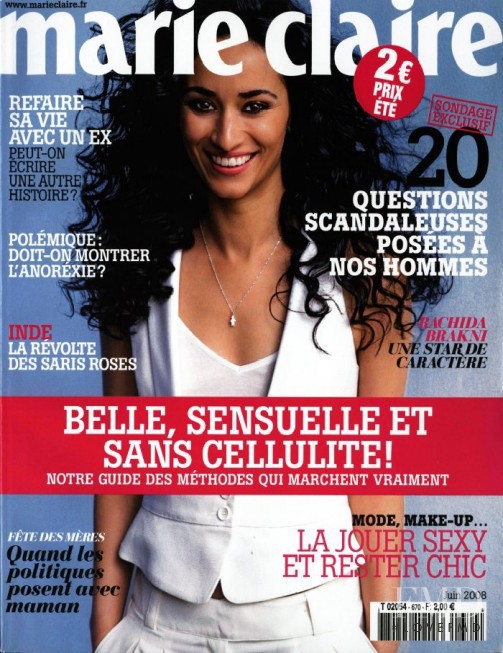  featured on the Marie Claire France cover from June 2008