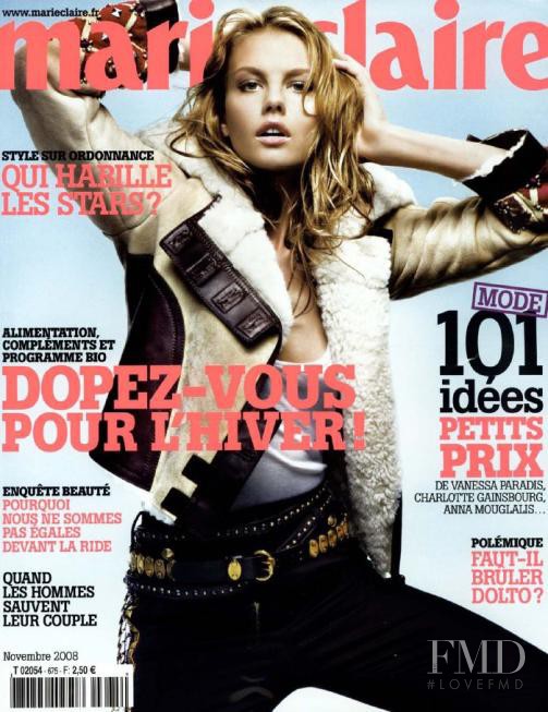  featured on the Marie Claire France cover from November 2008