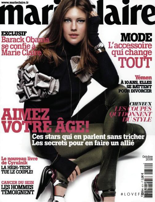  featured on the Marie Claire France cover from October 2008