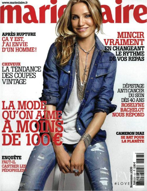  featured on the Marie Claire France cover from November 2009