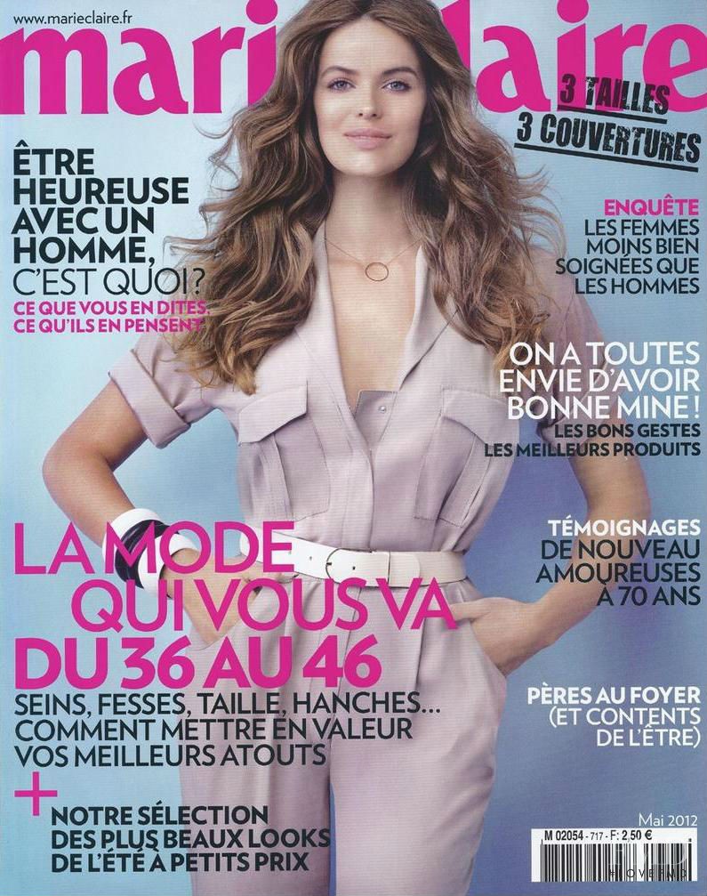 Robyn Lawley featured on the Marie Claire France cover from May 2012
