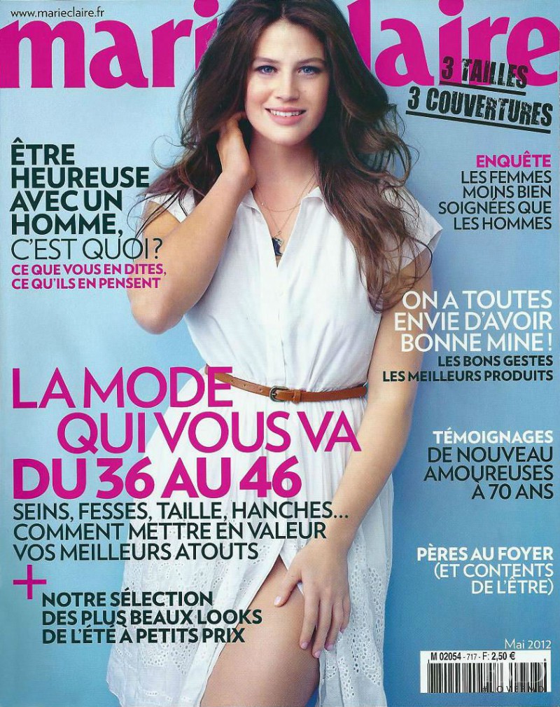 Aglae Dreyer featured on the Marie Claire France cover from May 2012
