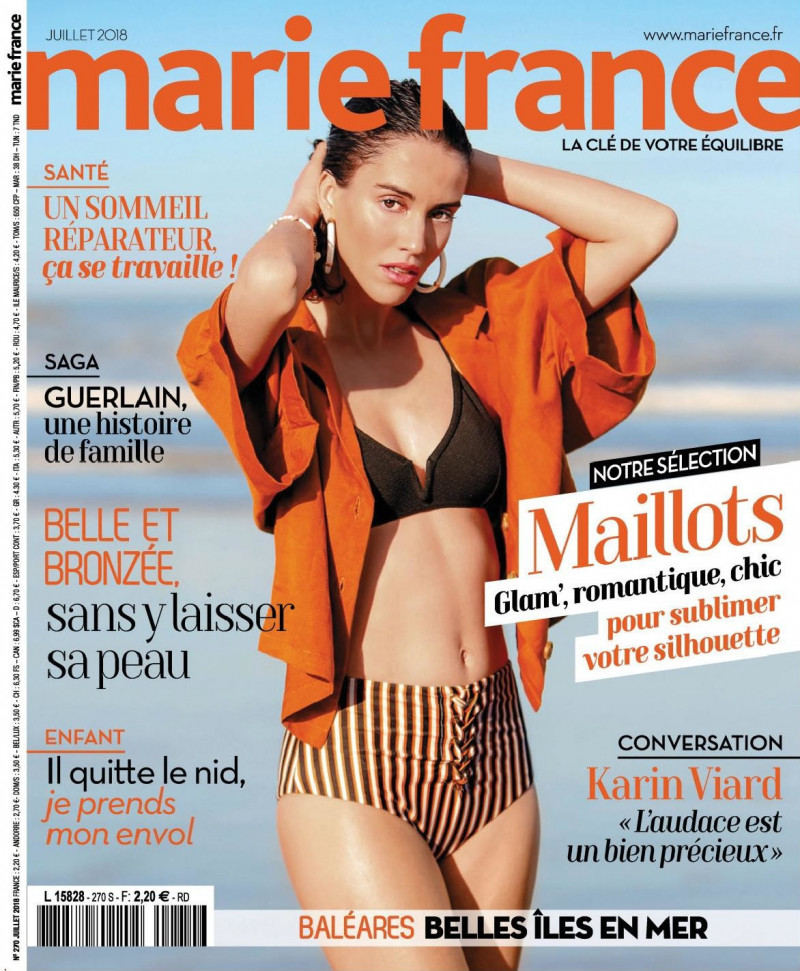 Ana Rotili featured on the Marie Claire France cover from July 2018