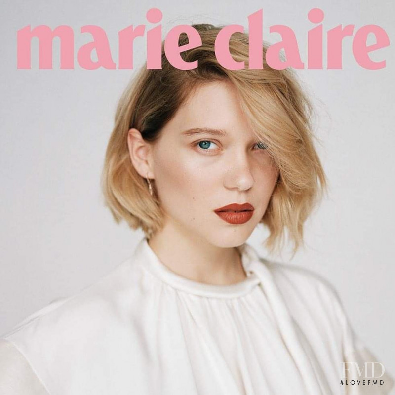 Lea Seydoux featured on the Marie Claire France cover from December 2018