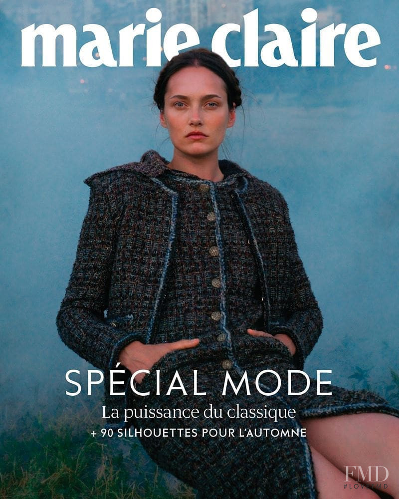 Karmen Pedaru featured on the Marie Claire France cover from October 2018