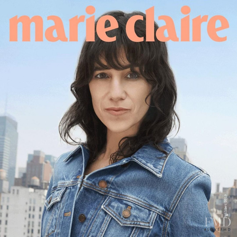 Charlotte Gainsbourg  featured on the Marie Claire France cover from July 2019