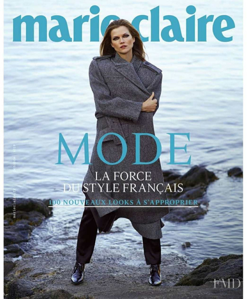 Kasia Struss featured on the Marie Claire France cover from October 2019