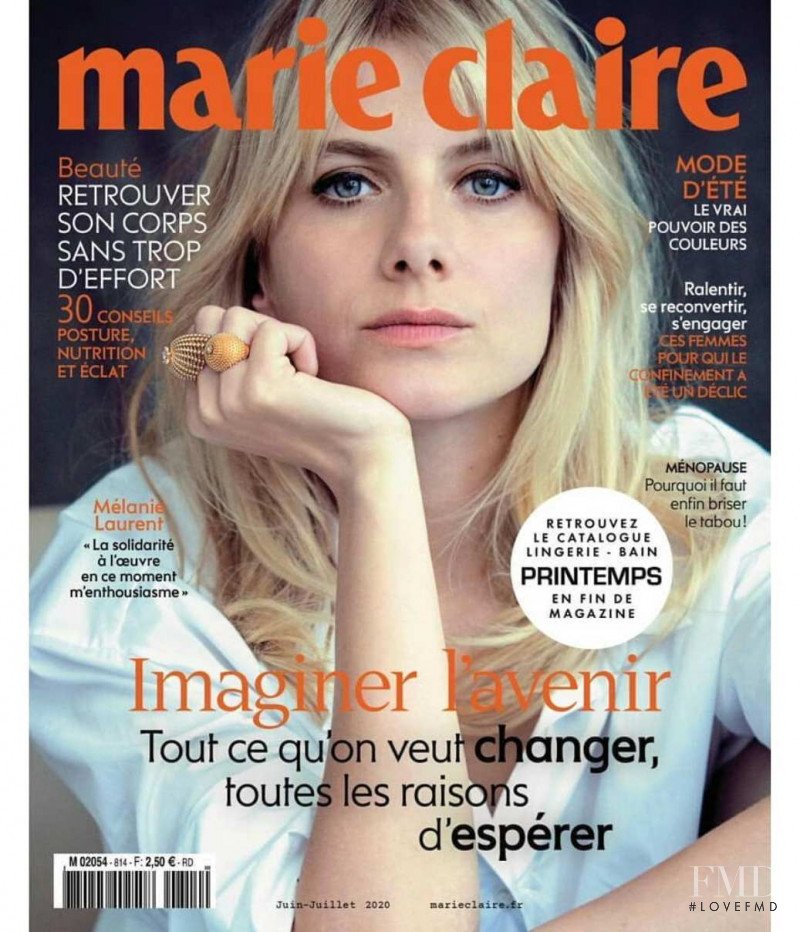 Melanie Laurent featured on the Marie Claire France cover from June 2020