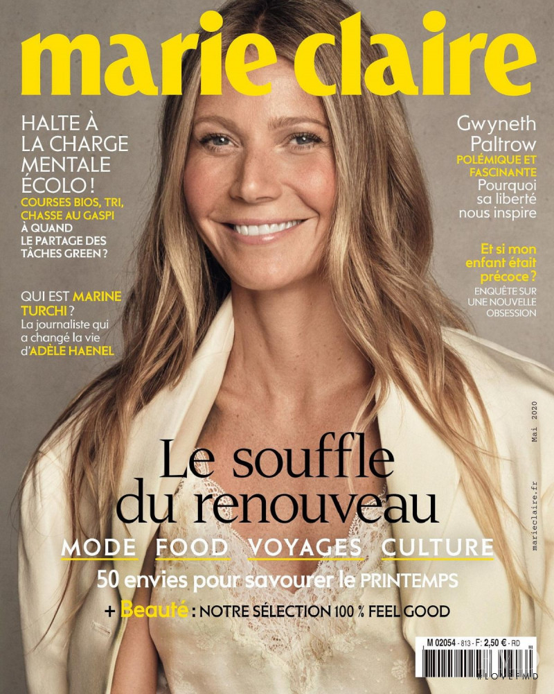 Gwyneth Paltrow featured on the Marie Claire France cover from May 2020