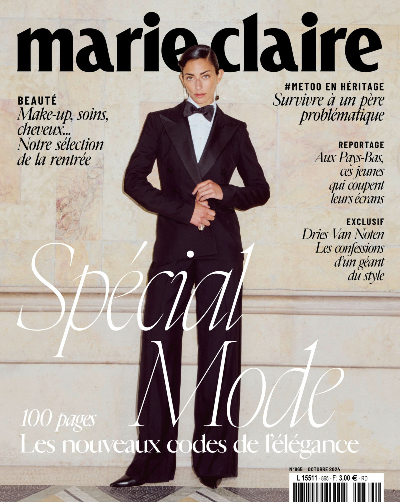 Conie Vallese featured on the Marie Claire France cover from October 2024