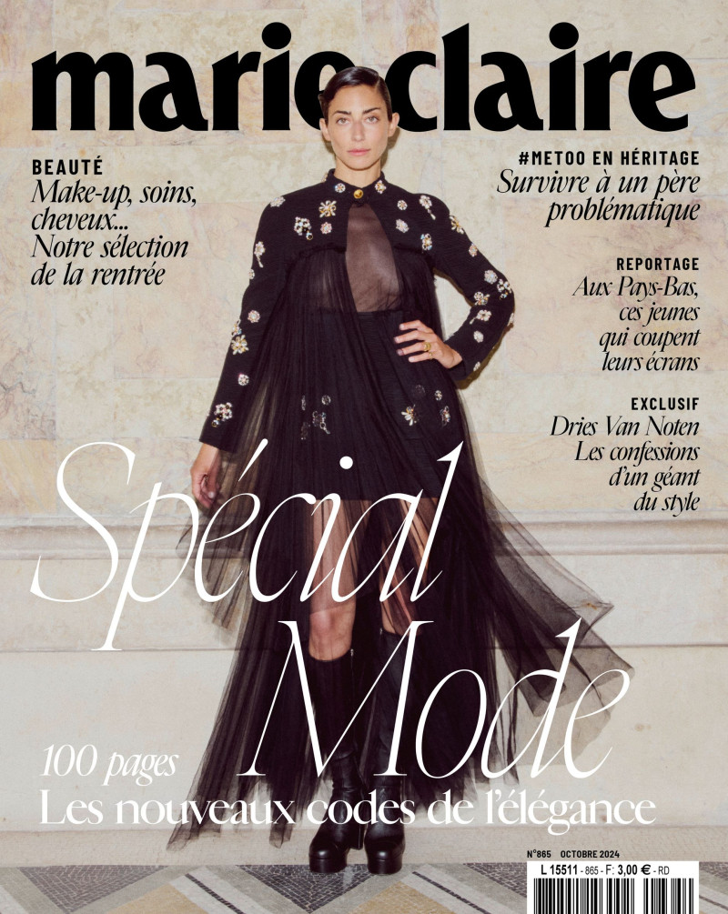 Conie Vallese featured on the Marie Claire France cover from October 2024