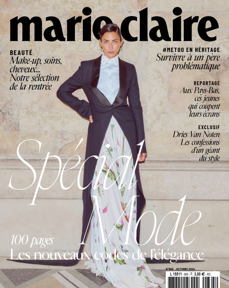 Conie Vallese featured on the Marie Claire France cover from October 2024