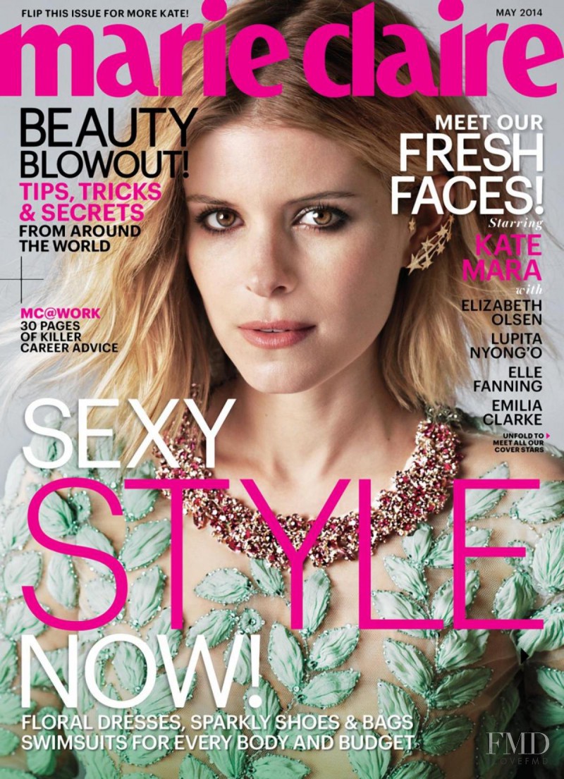Kate Mara featured on the Marie Claire USA cover from May 2014
