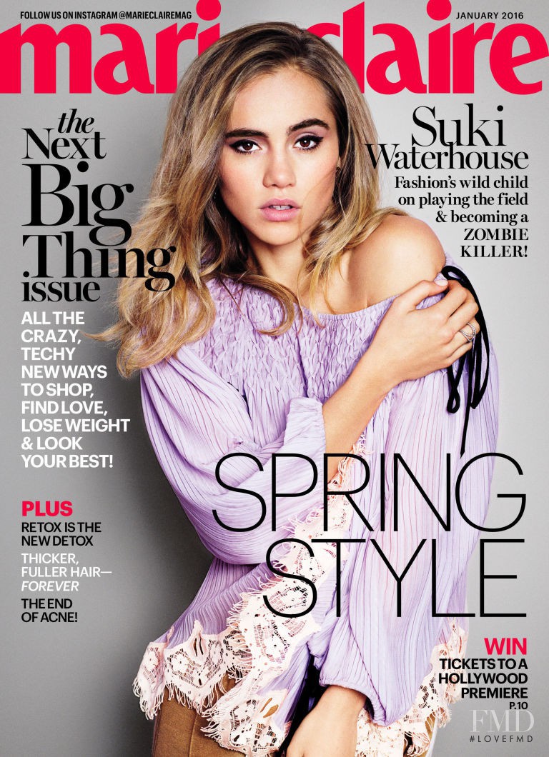 Suki Alice Waterhouse featured on the Vogue Australia cover from January 2016