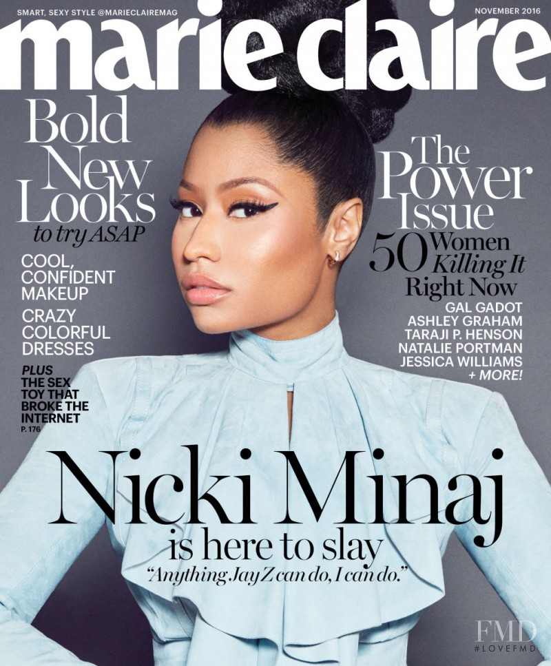  featured on the Marie Claire USA cover from November 2016