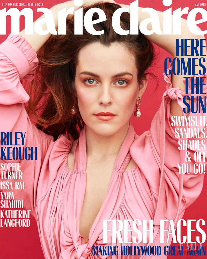 Danielle Riley Keough featured on the Marie Claire USA cover from May 2018