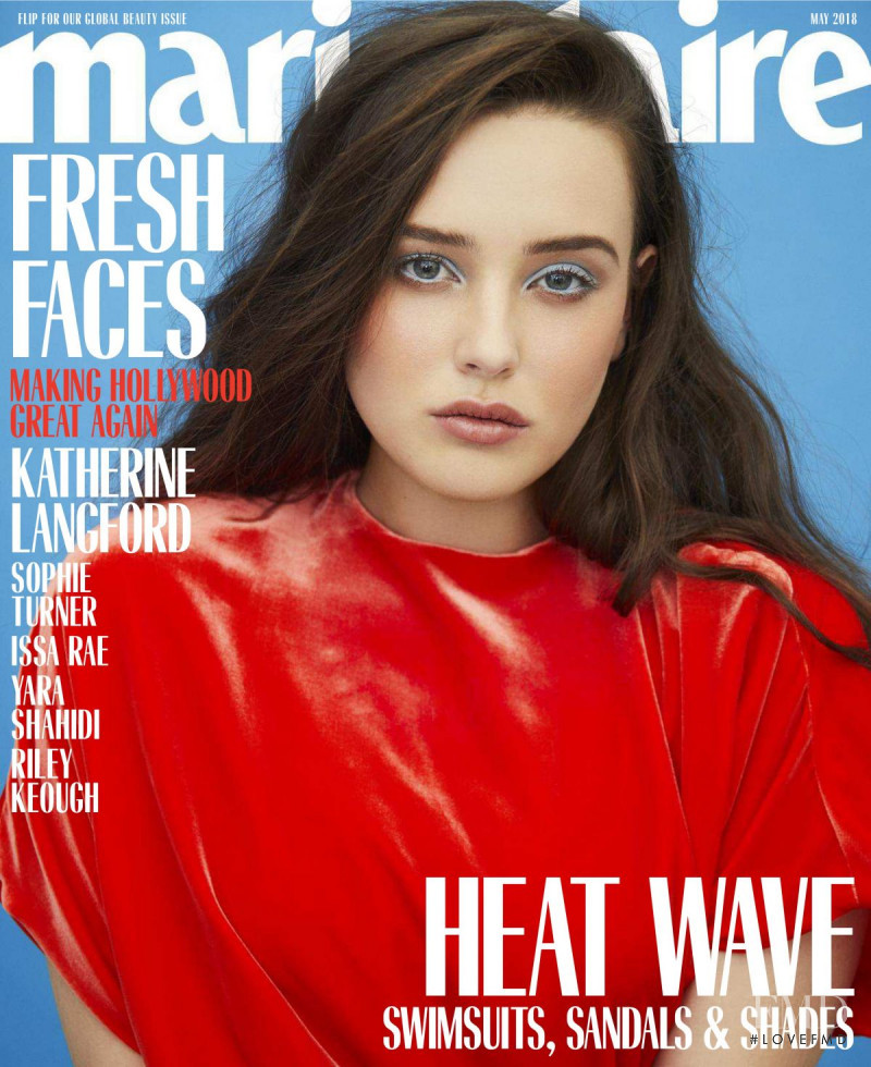 Katherine Langford
 featured on the Marie Claire USA cover from May 2018