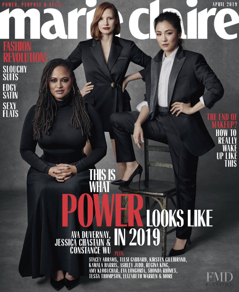 Constance Wu, Jessica Chastain, Ava Duvernay featured on the Marie Claire USA cover from April 2019