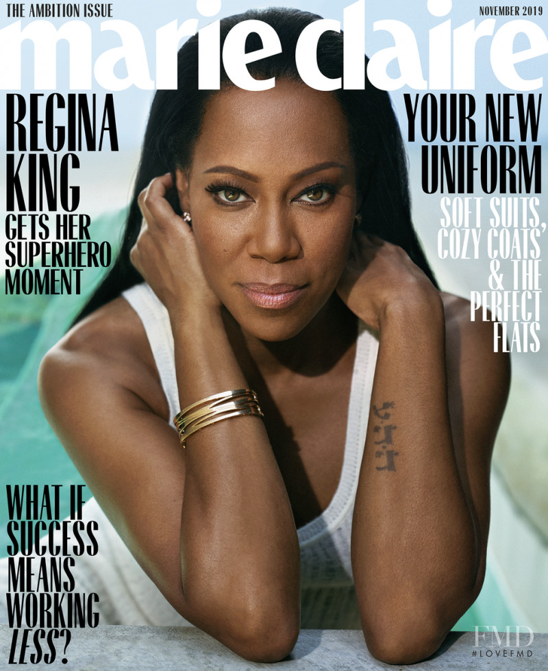 Regina King featured on the Marie Claire USA cover from November 2019