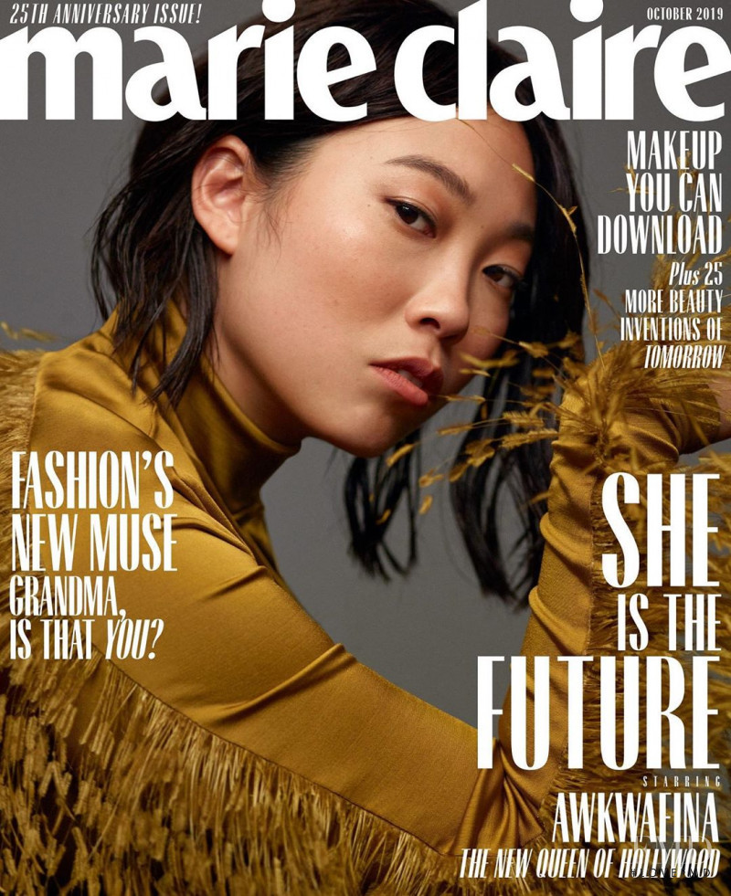 Awkwafina  featured on the Marie Claire USA cover from October 2019