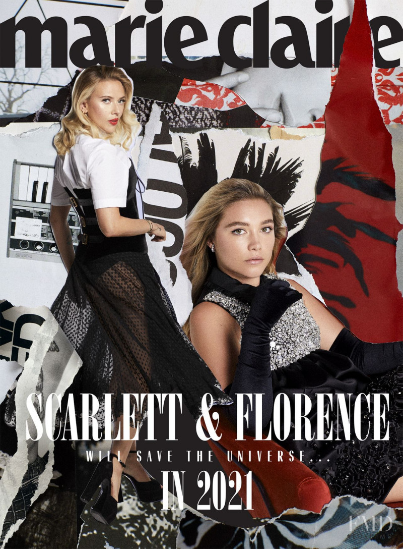 Scarlett Johansson, Florence Pugh featured on the Marie Claire USA cover from November 2020