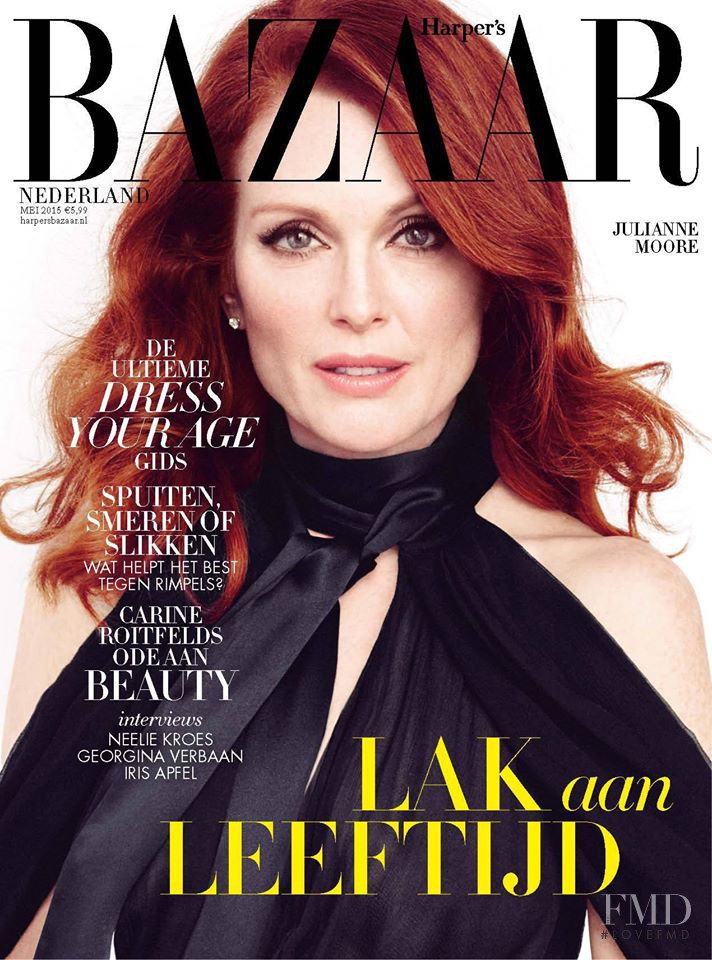Julianne Moore featured on the Harper\'s Bazaar Netherlands cover from May 2015
