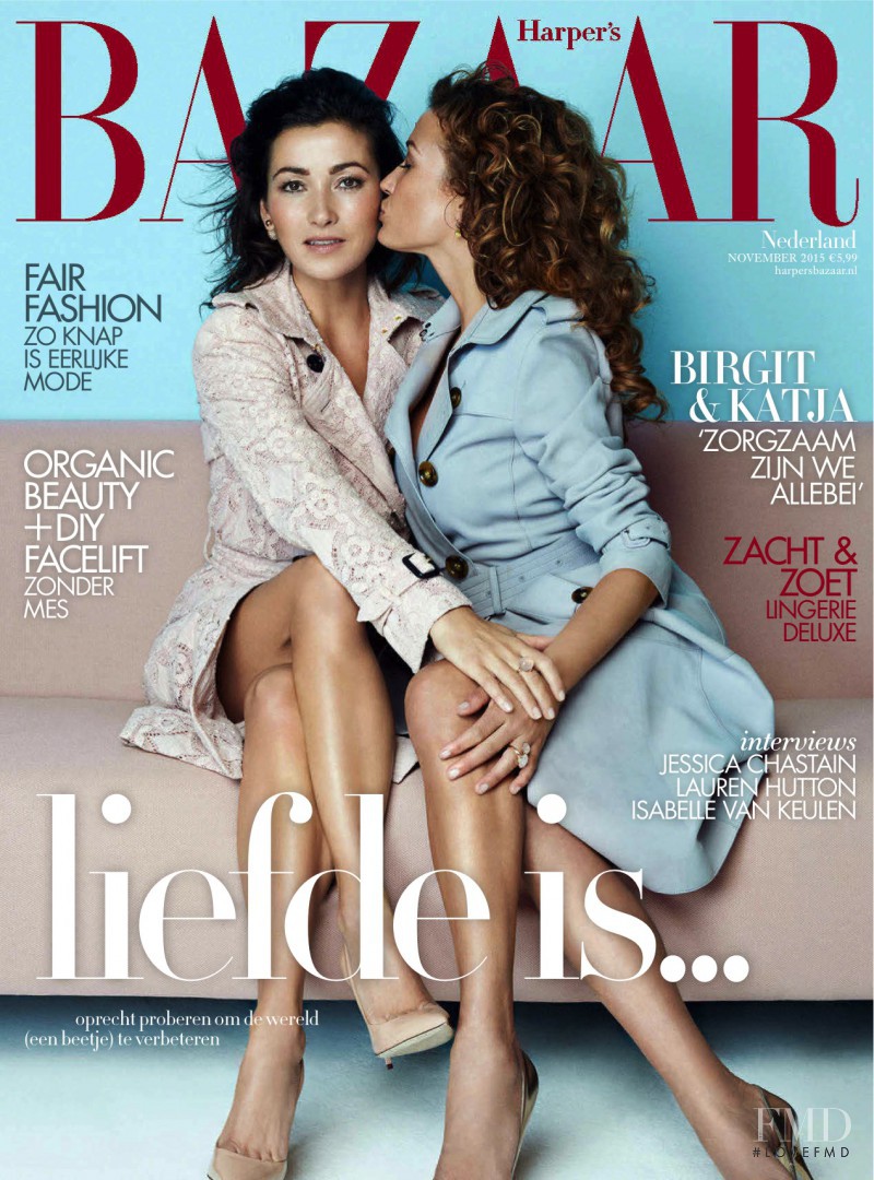  featured on the Harper\'s Bazaar Netherlands cover from November 2015
