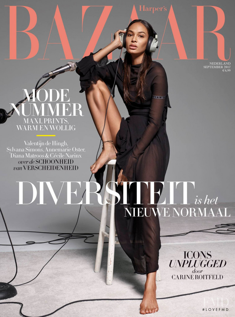 Joan Smalls featured on the Harper\'s Bazaar Netherlands cover from September 2017