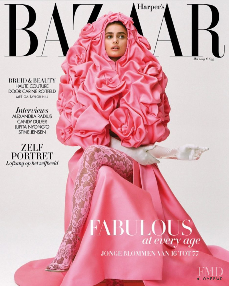 Taylor Hill featured on the Harper\'s Bazaar Netherlands cover from May 2019