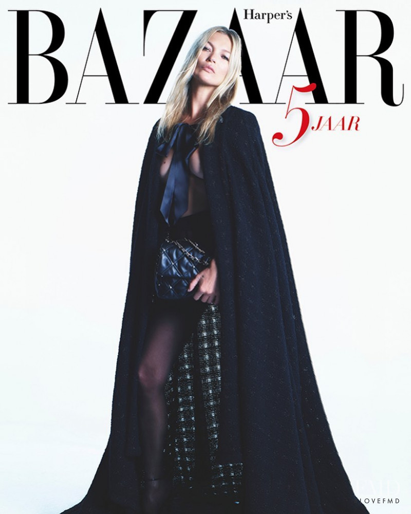 Kate Moss featured on the Harper\'s Bazaar Netherlands cover from September 2019