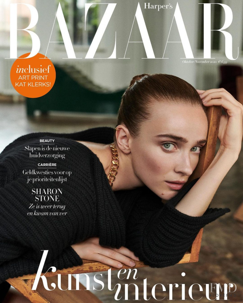 Lynn Palm featured on the Harper\'s Bazaar Netherlands cover from October 2020