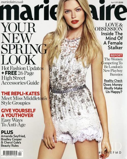Corinna Drengk featured on the Marie Claire UK cover from April 2011