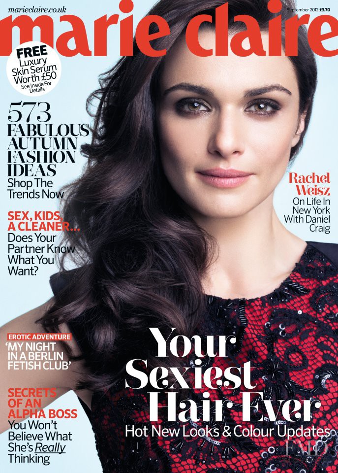 Rachel Weisz featured on the Marie Claire UK cover from September 2012