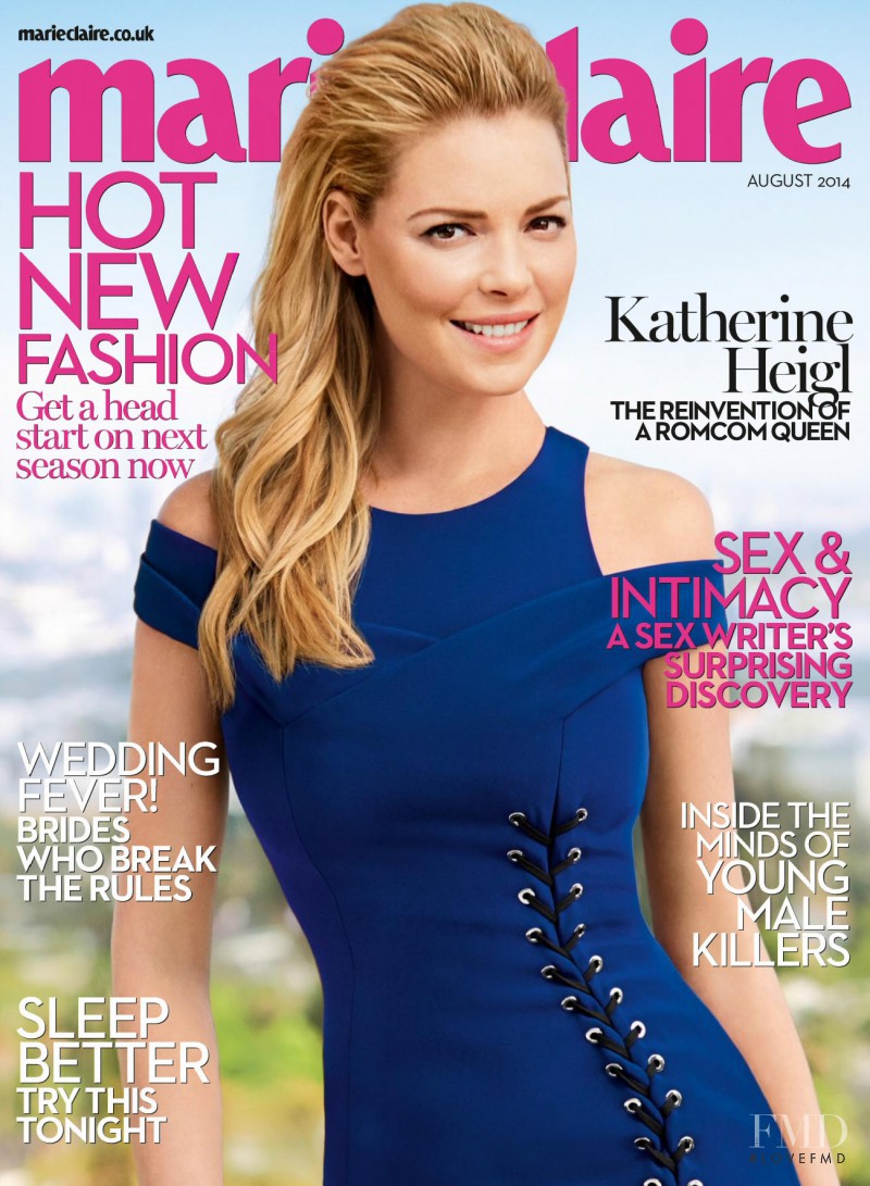 Katherine Heigl featured on the Marie Claire UK cover from August 2014