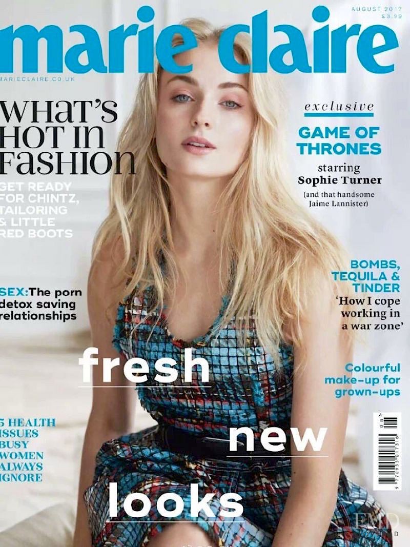 Sophie Turner
 featured on the Marie Claire UK cover from August 2017