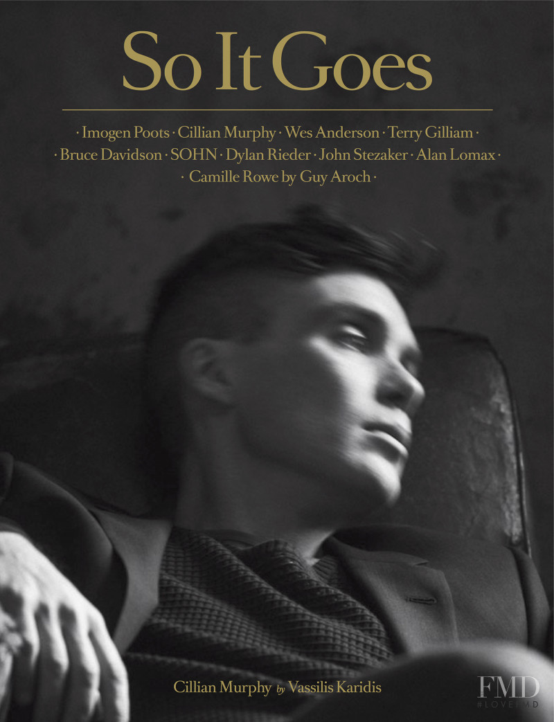 Cillian Murphy featured on the So It Goes cover from April 2014