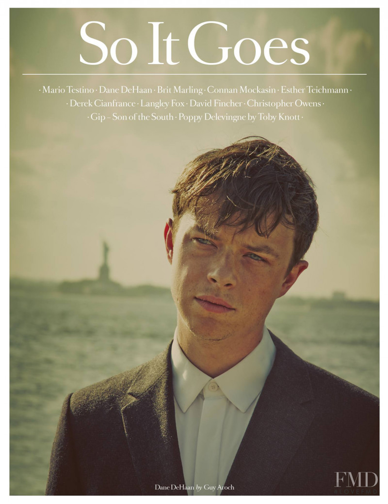 Dane DeHaan featured on the So It Goes cover from December 2014