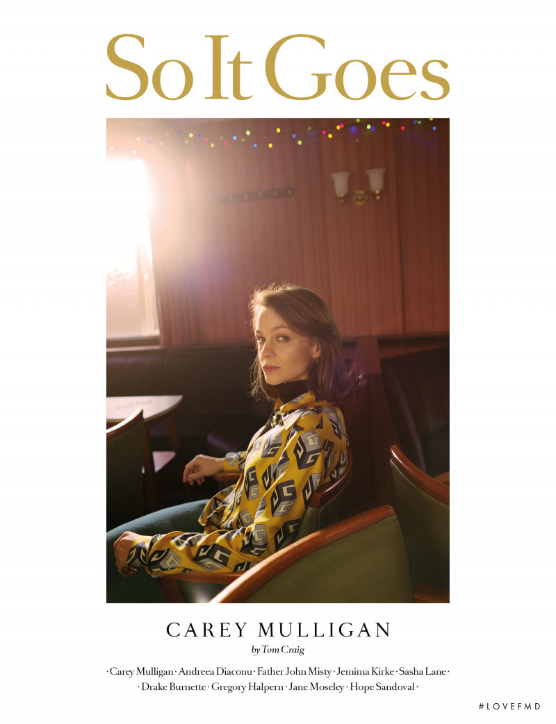 Carey Mulligan featured on the So It Goes cover from April 2017
