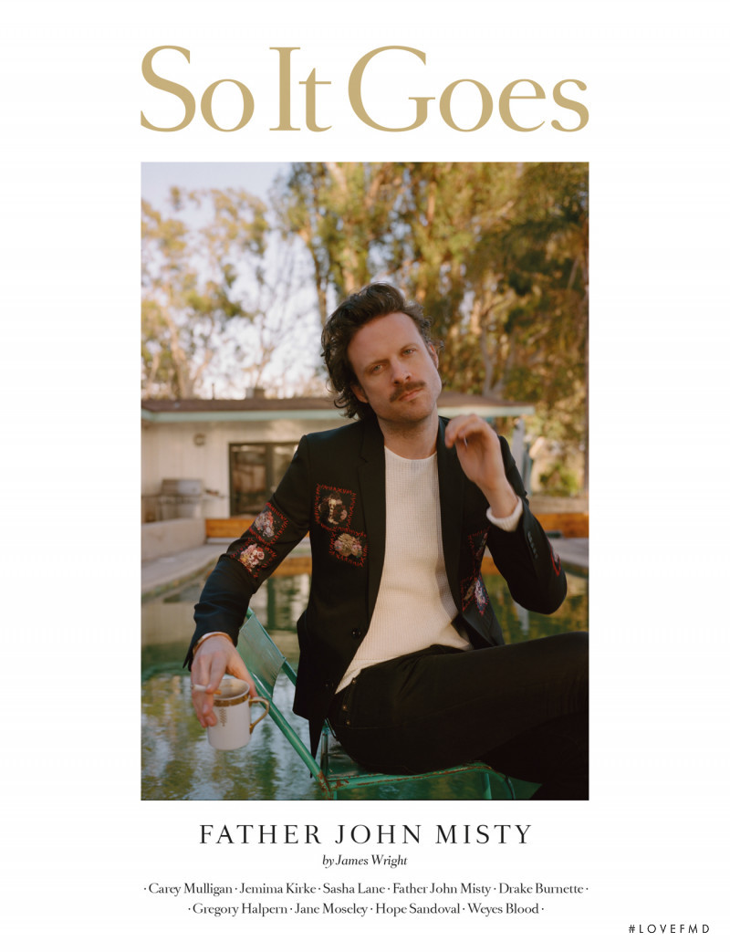 Father John Misty featured on the So It Goes cover from April 2017