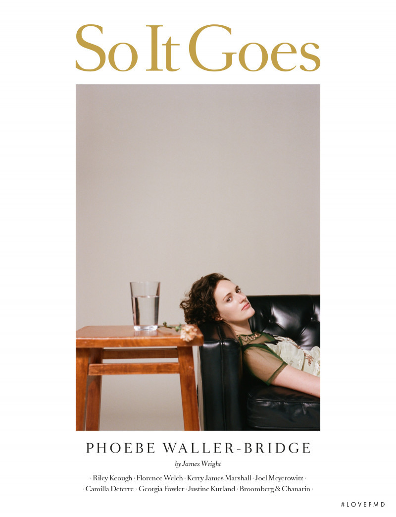 Phoebe Waller-Bridge featured on the So It Goes cover from April 2018