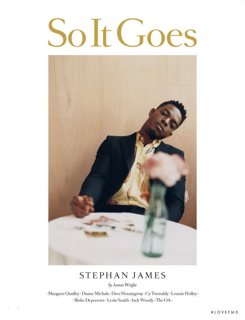 Stephan James featured on the So It Goes cover from April 2019