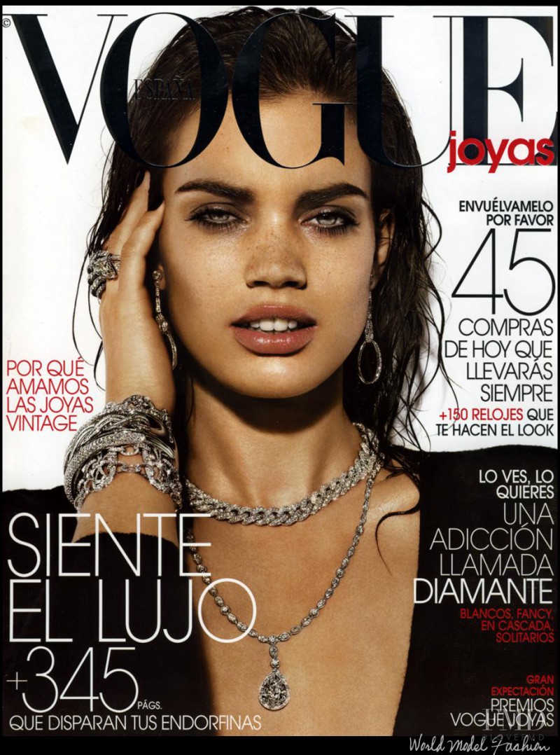 Rianne ten Haken featured on the Vogue Spain Joyas cover from December 2007