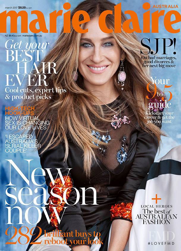 Sarah Jessica Parker featured on the Marie Claire Australia cover from March 2017