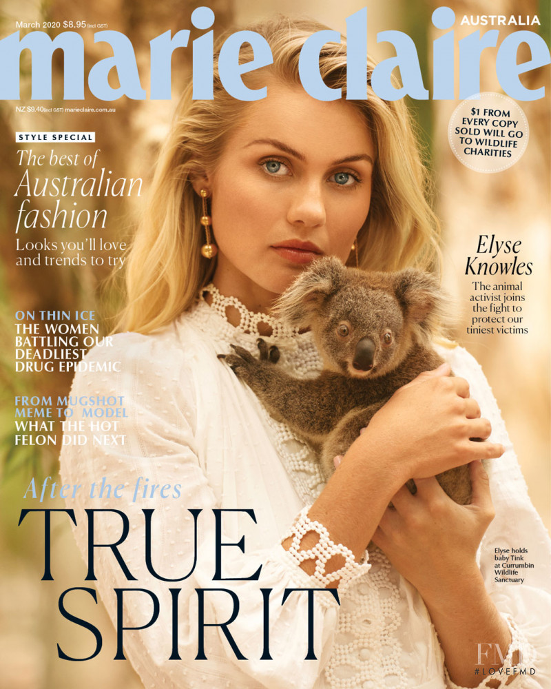  featured on the Marie Claire Australia cover from March 2020