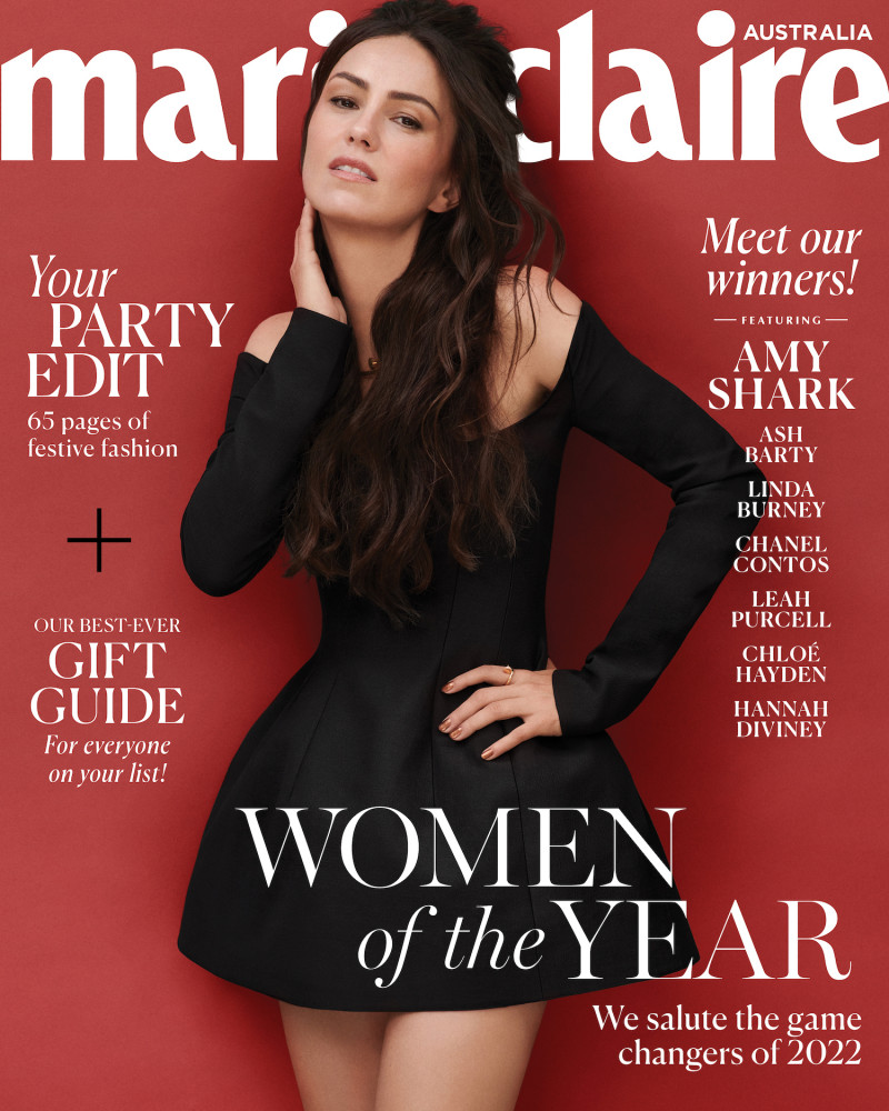 Amy Shark featured on the Marie Claire Australia cover from December 2022