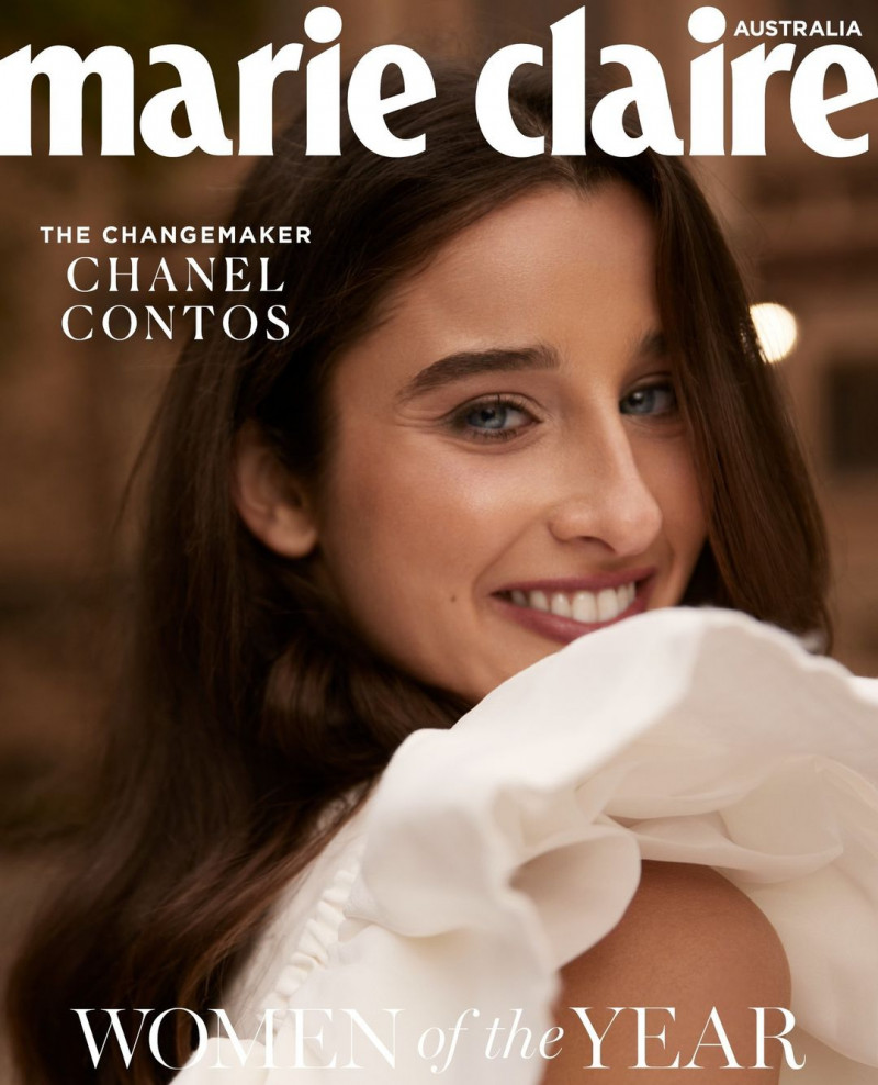 Chanel Contos featured on the Marie Claire Australia cover from December 2022
