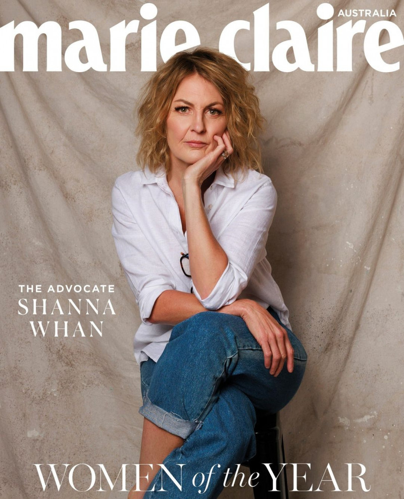 Shanna Whan featured on the Marie Claire Australia cover from December 2022