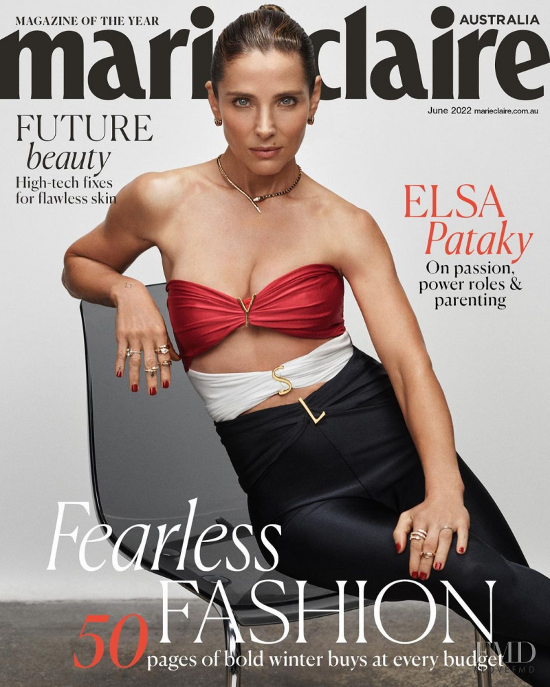 Elsa Pataky featured on the Marie Claire Australia cover from June 2022