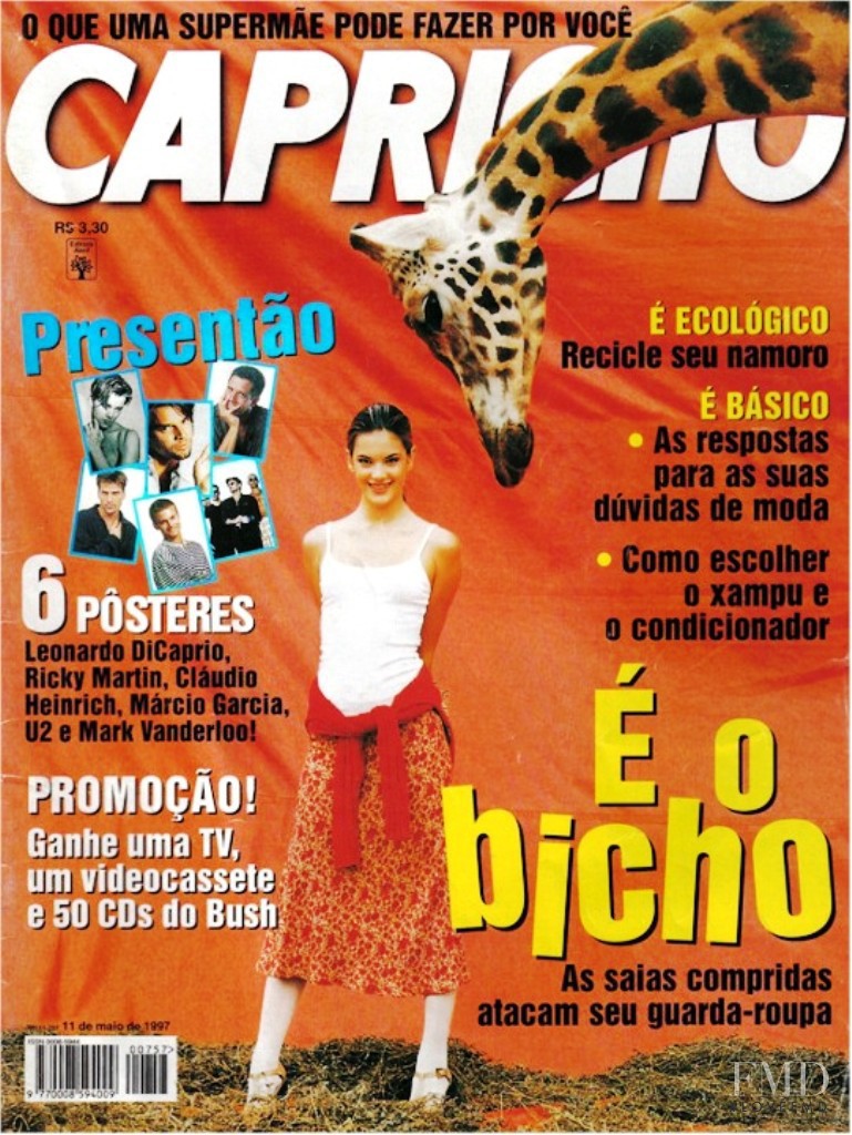 Alessandra Ambrosio featured on the Capricho cover from May 1997